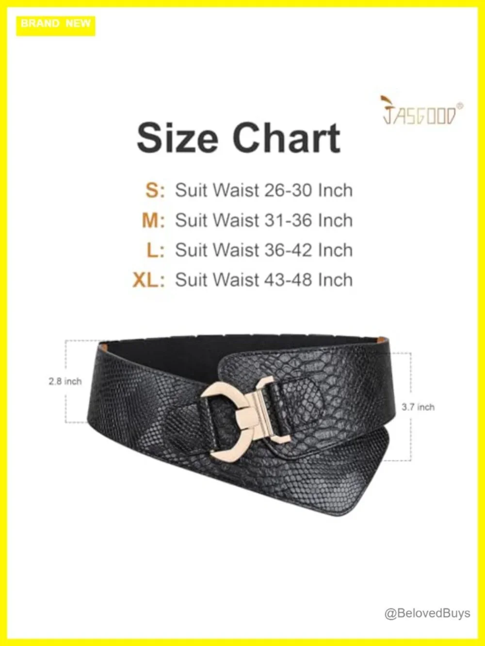 Women's Vintage Wide Elastic Stretch Waist Belt Gold Interlock Buckle